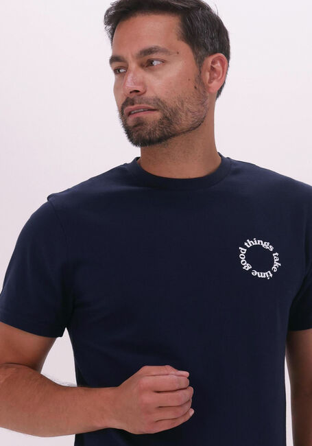 Donkerblauwe FORÉT T-shirt SPIN - large