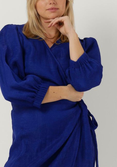 Donkerblauwe OBJECT Mini jurk OBJGIGI 3/4 WRAP DRESS - large