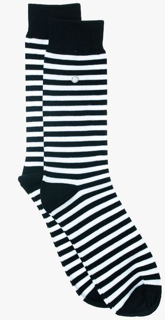 Zwarte ALFREDO GONZALES Sokken STRIPES BLACK WHITE - large