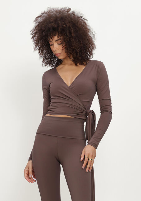 Bruine THE LOLA CLUB Top BRUNA WRAP TOP - large