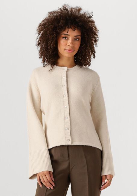 Ecru NEO NOIR Vest MIXIE KNIT CARDIGAN - large