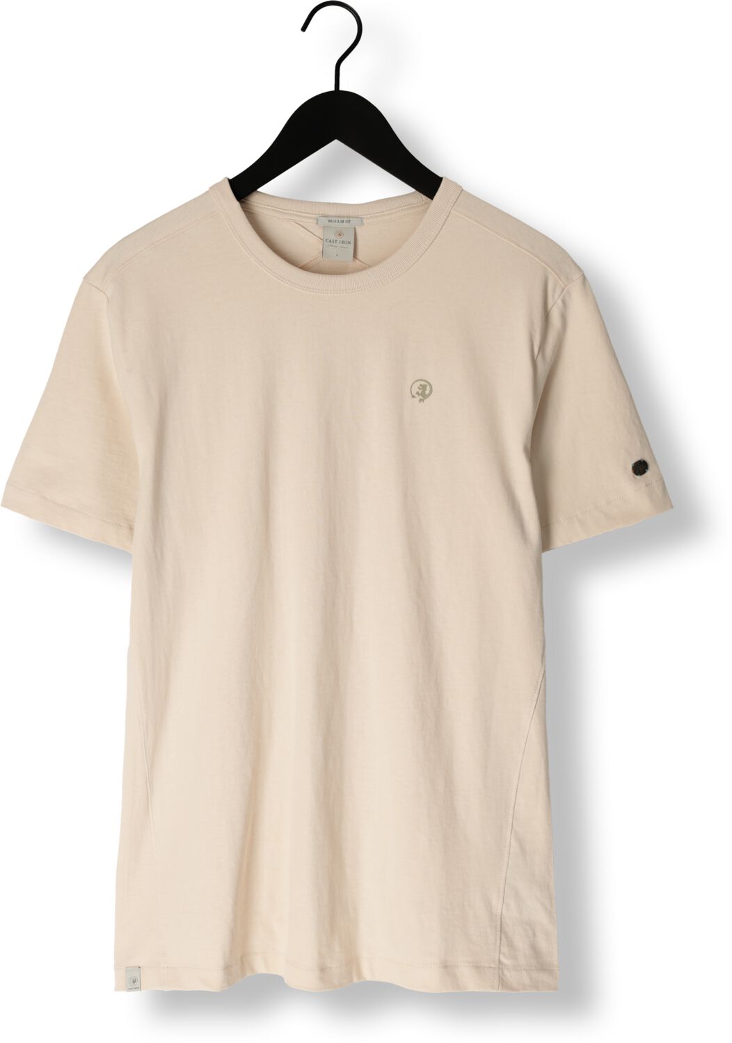 CAST IRON Heren Polo's & T-shirts R-neck Regular Fit Heavy Cotton Zand