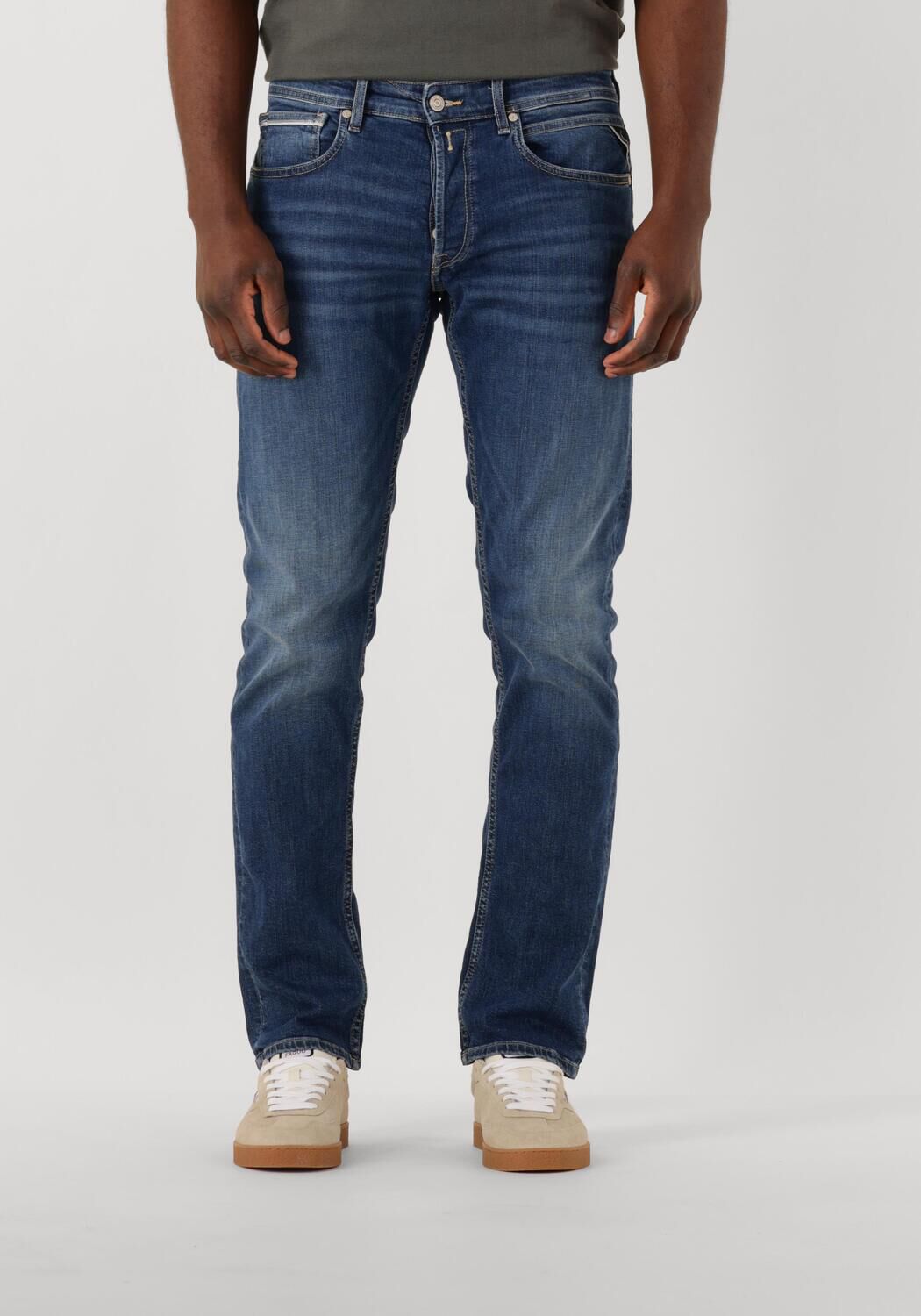 REPLAY Heren Jeans Grover Pants Blauw