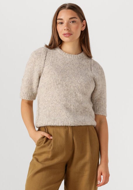 Ecru BY-BAR Trui LOVA BULKY PULLOVER - large