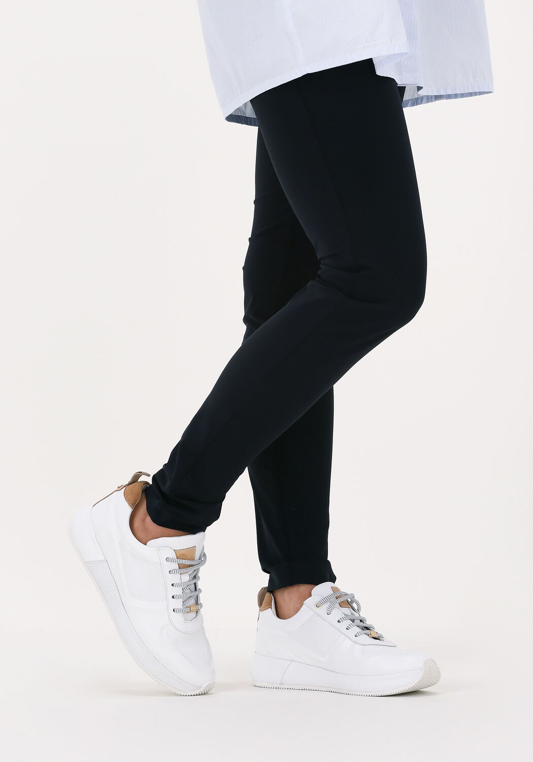 Witte FRED DE LA BRETONIERE Lage sneakers 101010393 - large