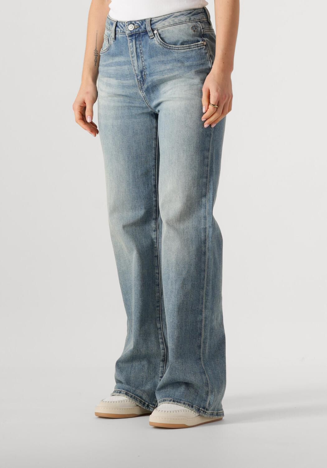Circle of Trust high waist wide leg jeans medium blue denim