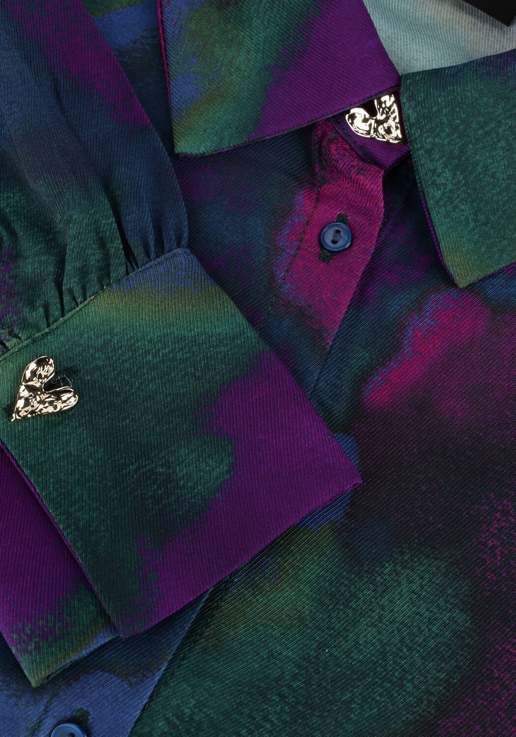 Blauwe JANSEN AMSTERDAM Blouses WFP764 BLOUSE AMELIA - large