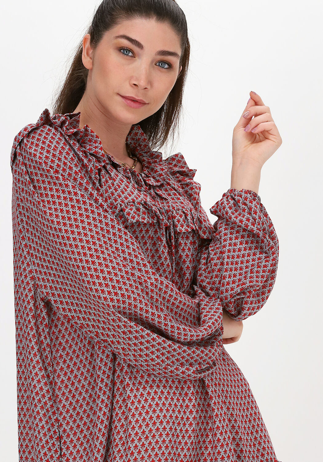 Rode blouse jurk sales