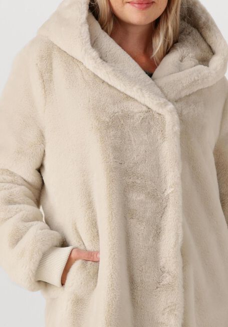Beige MOSCOW Faux fur jas 08-08-EVELYN-3 - large