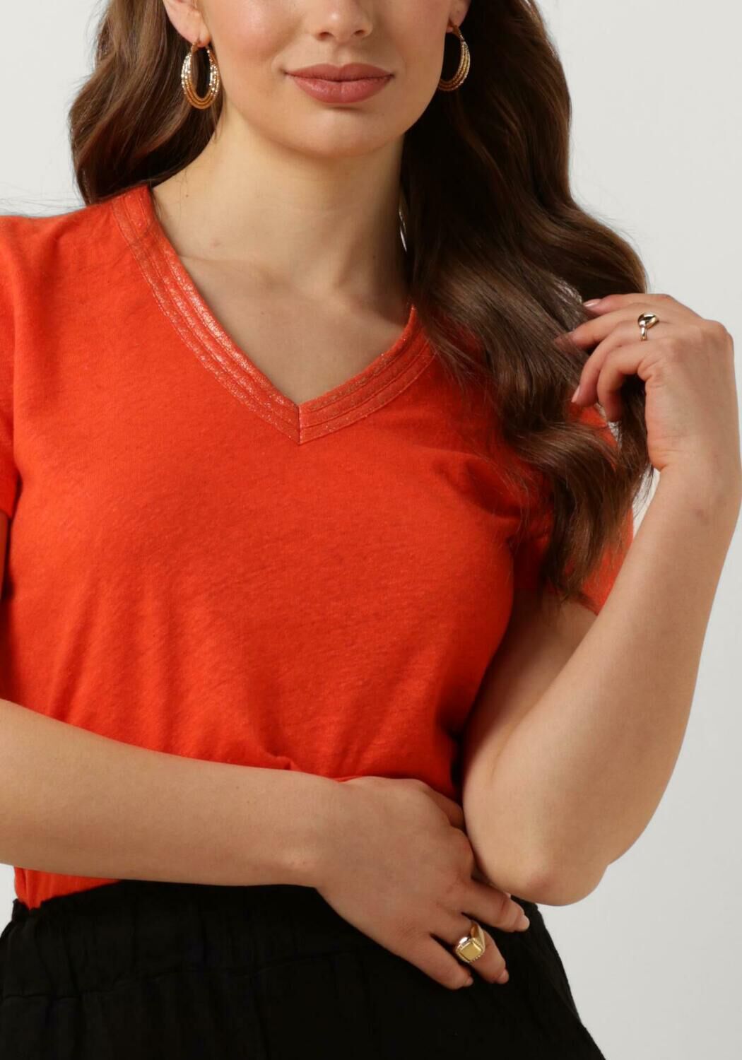 NUKUS Dames Tops & T-shirts Secc Top Vneck Roze