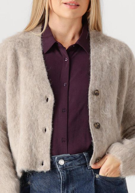 Beige SECOND FEMALE Vest KARLA KNIT CARDIGAN - large