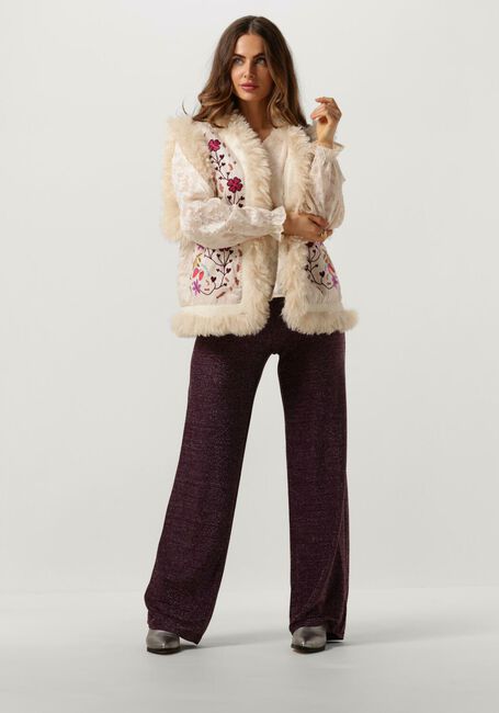 Paarse HARPER & YVE Wijde broek GLITTER-PA - large