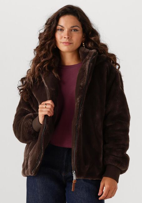 Bruine MOSCOW Faux fur jas 08-08-EVELYN-3 - large
