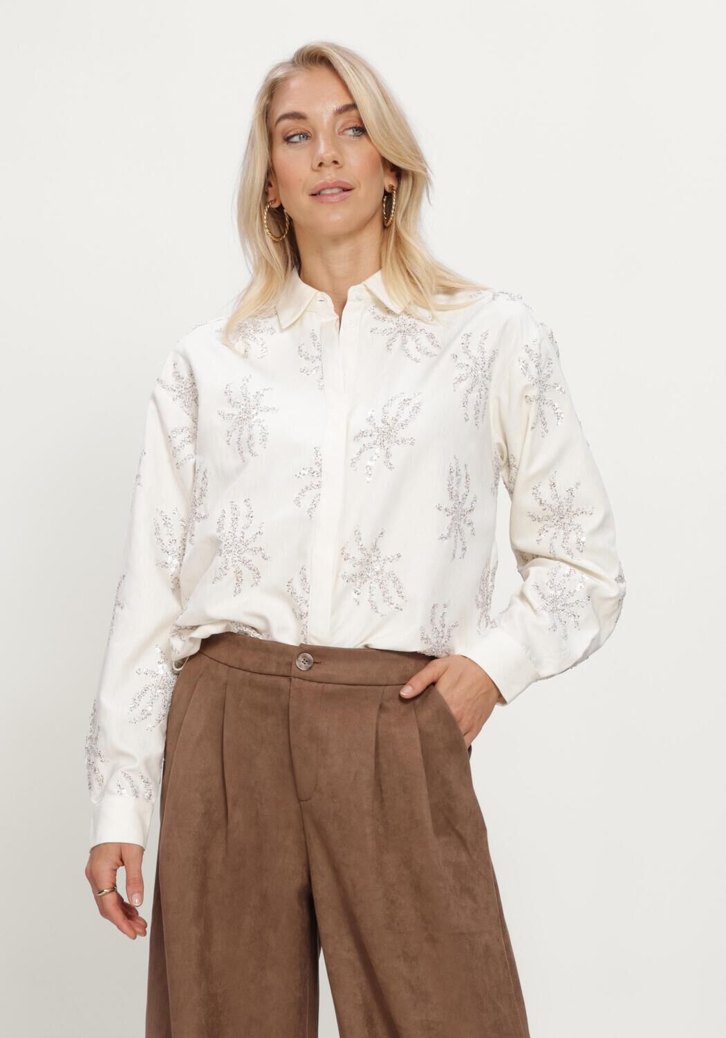 Gebroken wit NUKUS Blouses ASTER BLOUSE PAILLET - large
