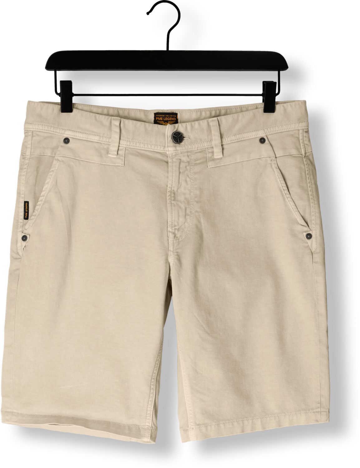 PME LEGEND Heren Broeken Twin Wasp Chino Shorts Fancy Structured Beige