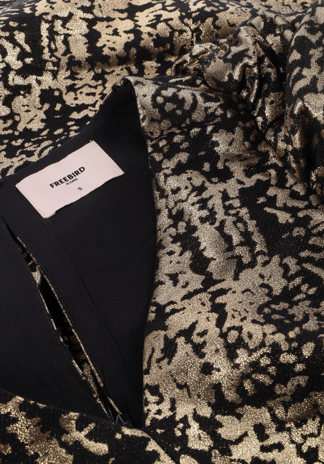 Gouden FREEBIRD Mini jurk DEANNA - large