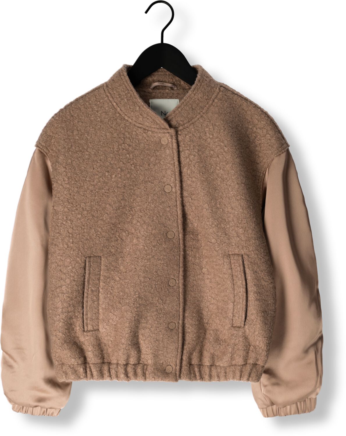 NUKUS Dames Jassen Baltimore Jacket Satin Taupe