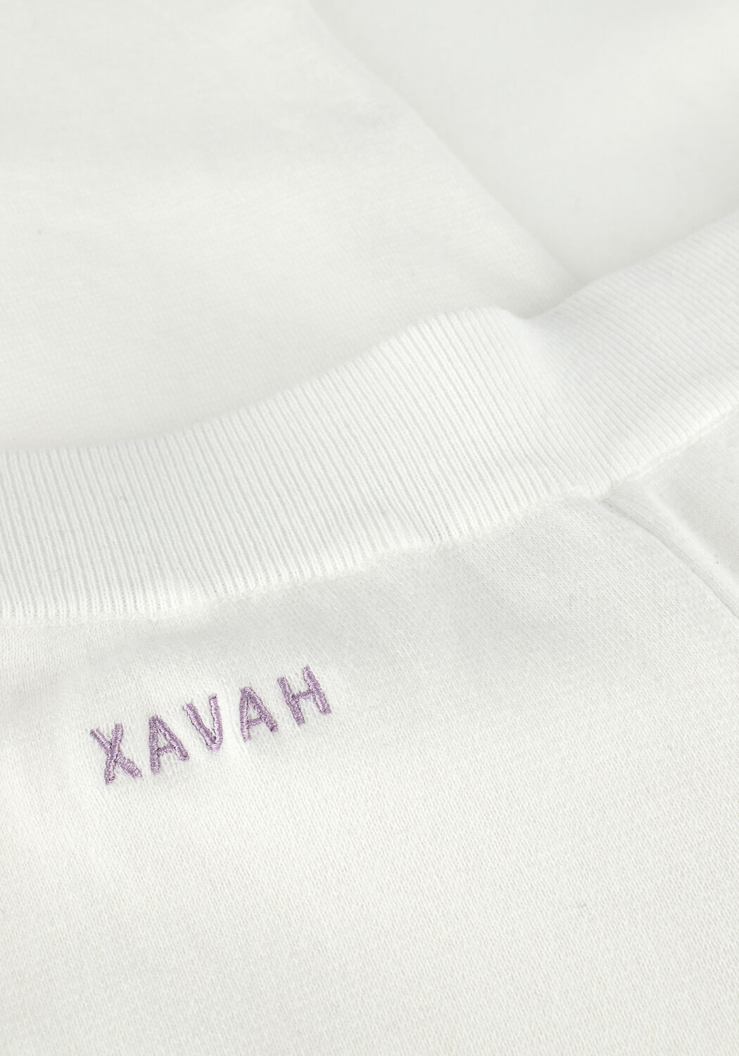 Gebroken wit XAVAH Flared broek HEAVY KNIT FLAIRPANT - large