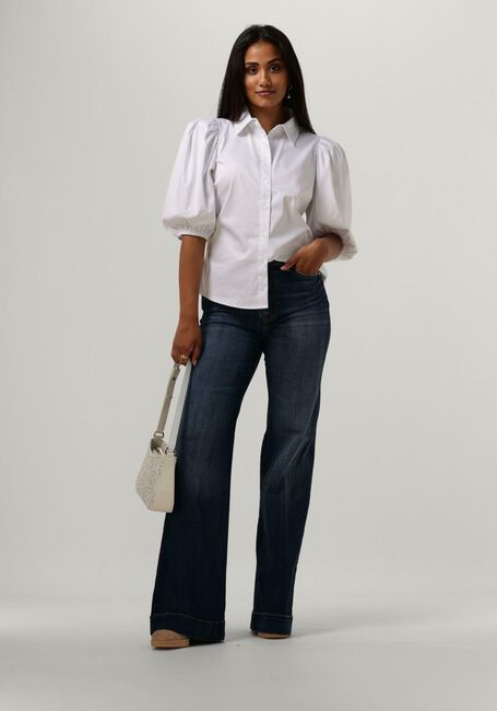 Witte NOTES DU NORD Blouses KIRA SHORT SLEEVE SHIRT - large