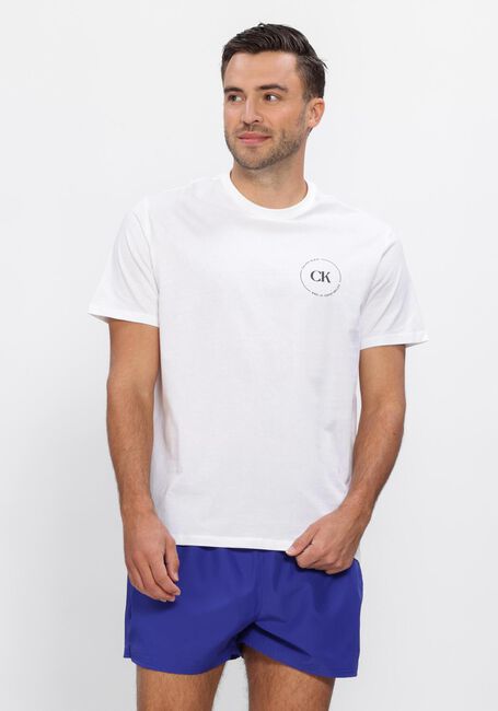 Witte CALVIN KLEIN T-shirt 30S EU WHOLESALE JEANS GRAPHICS - large