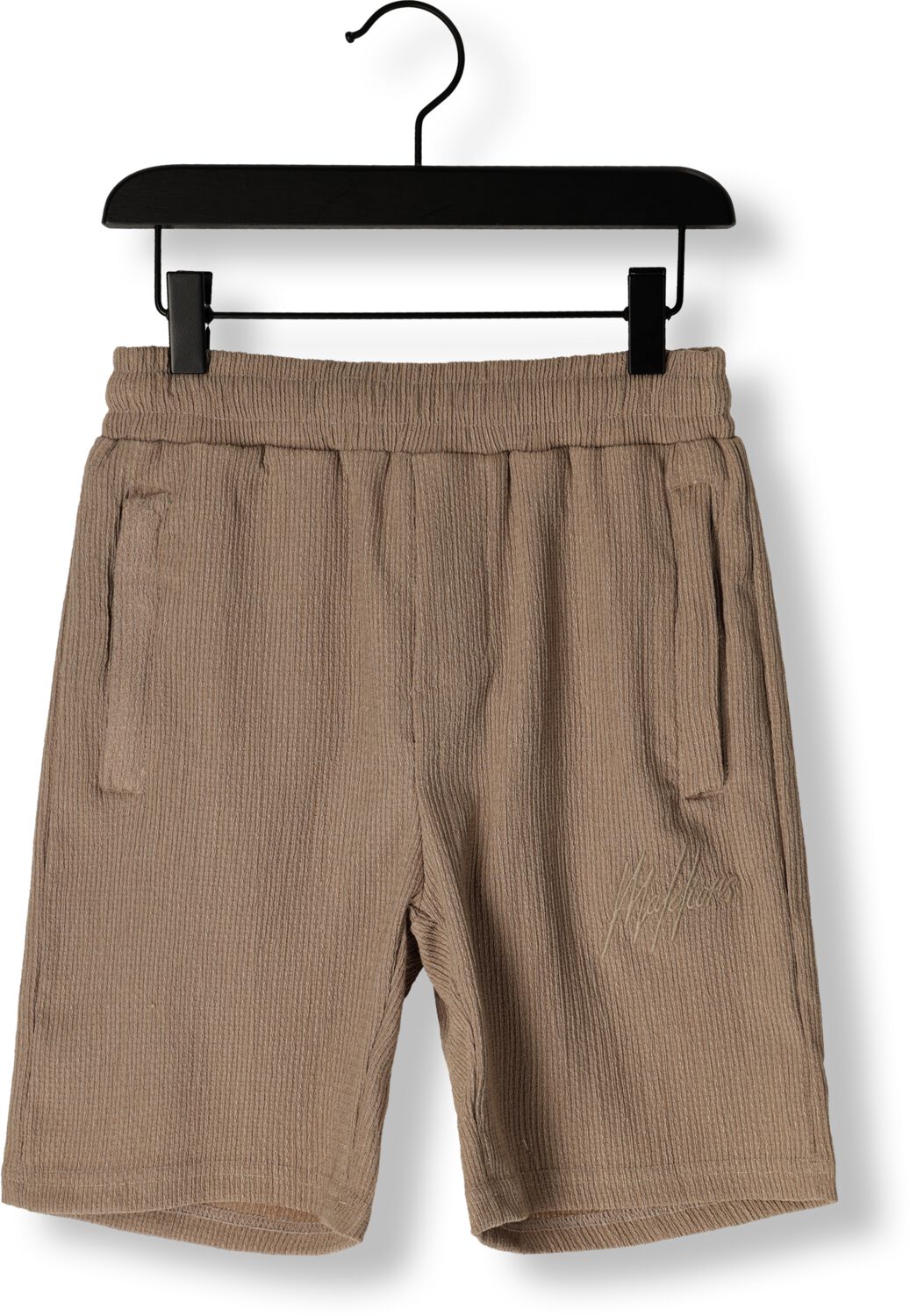 MALELIONS Jongens Broeken Seersucker Shorts Beige