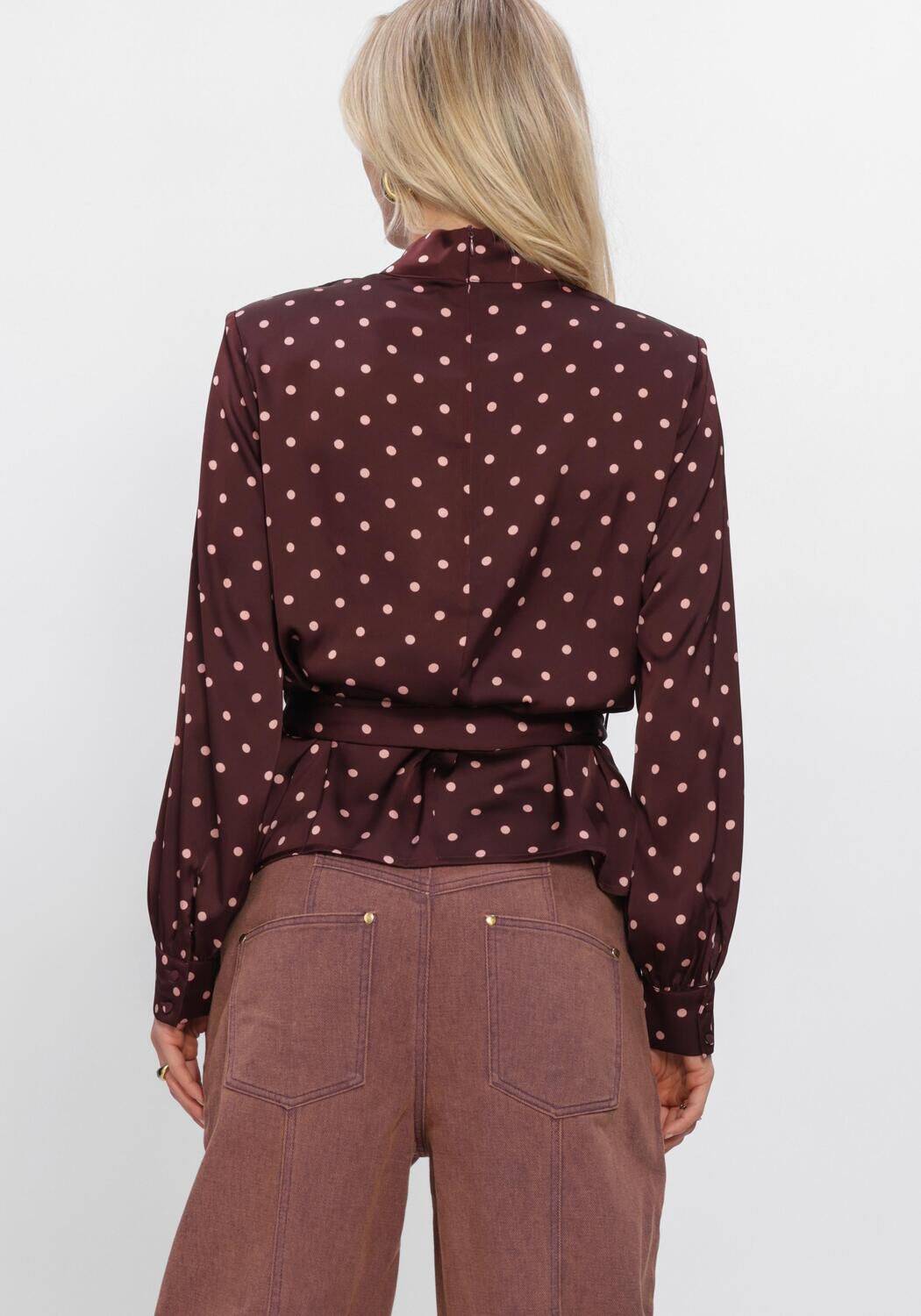 Bordeaux STUDIO AMAYA Blouses SELYA BLOUSE - large