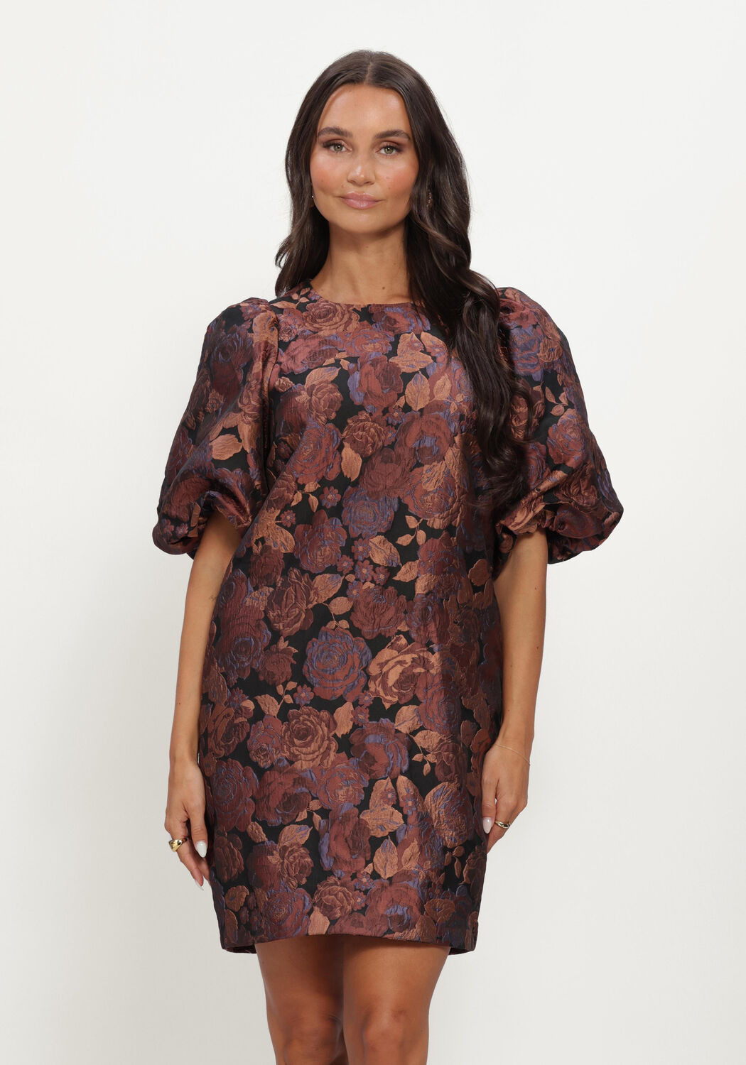 Multi NOTRE-V Mini jurk NV-IZETTE BROCADE - large