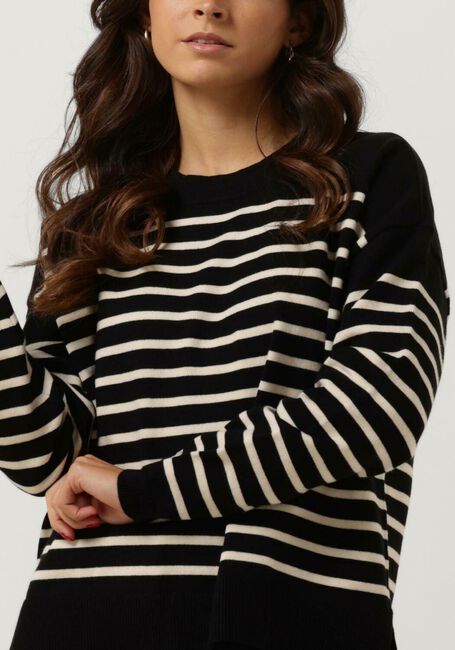Zwarte CC HEART Trui CC HEART COLLINGS COMFY STRIPE KNIT BLOUSE - large