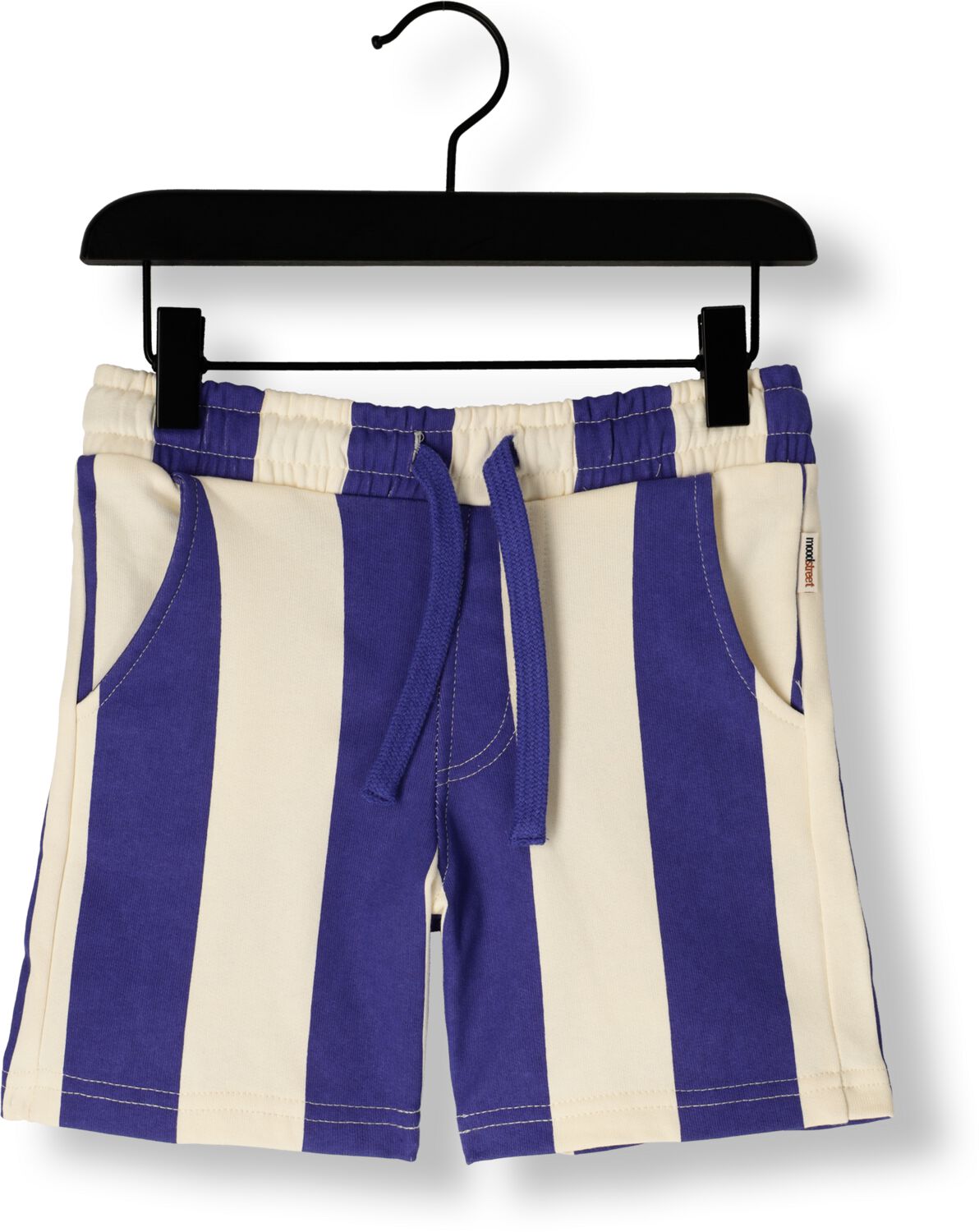 MOODSTREET Jongens Broeken Sweatshort Billie Striped Blauw