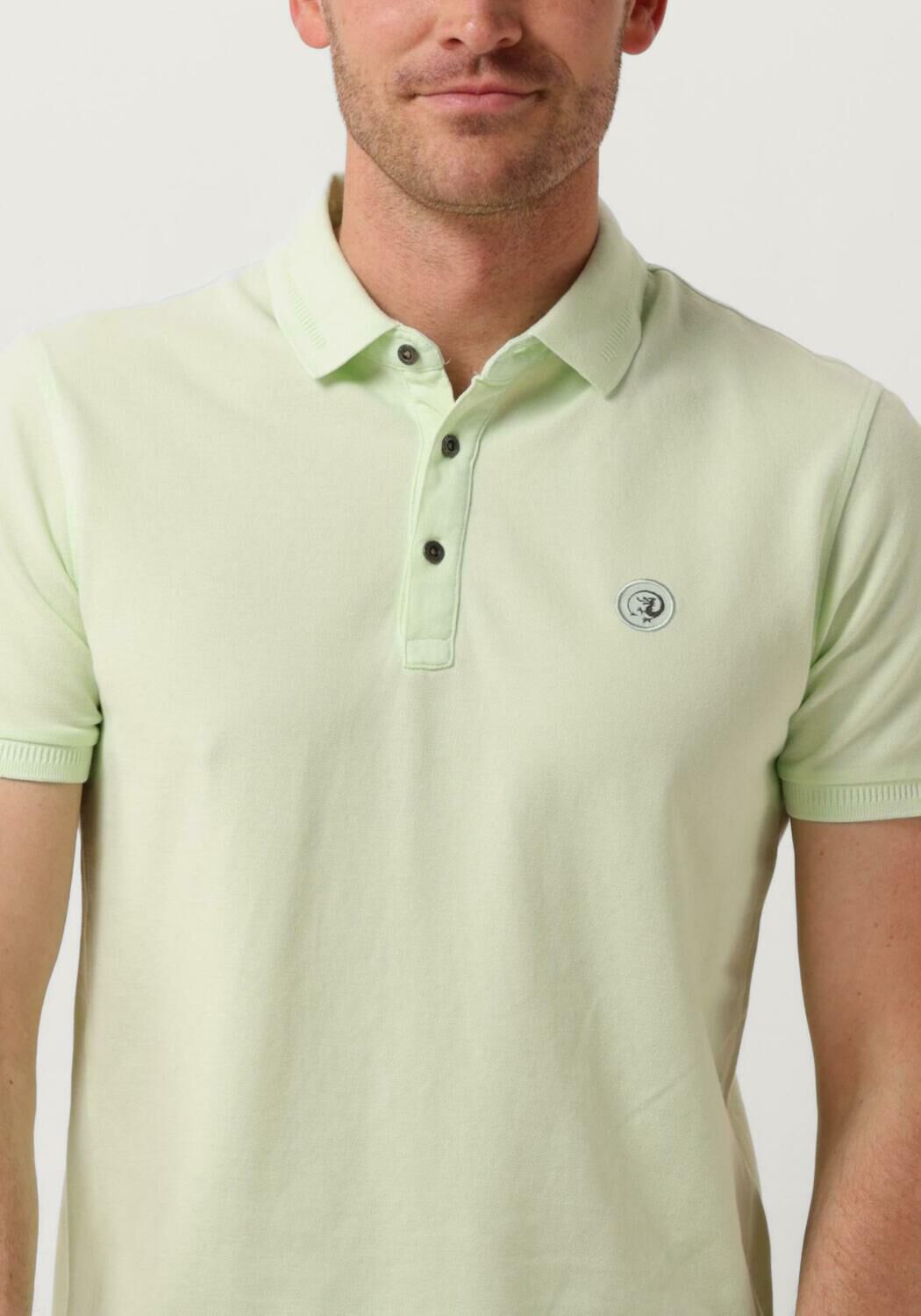 CAST IRON Heren Polo's & T-shirts Short Sleeve Polo Pique Garment Dyed Groen
