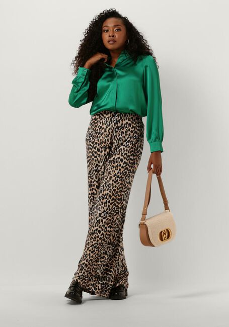 Groene OBJECT Blouses OBJSATEEN L/S SHIRT - large