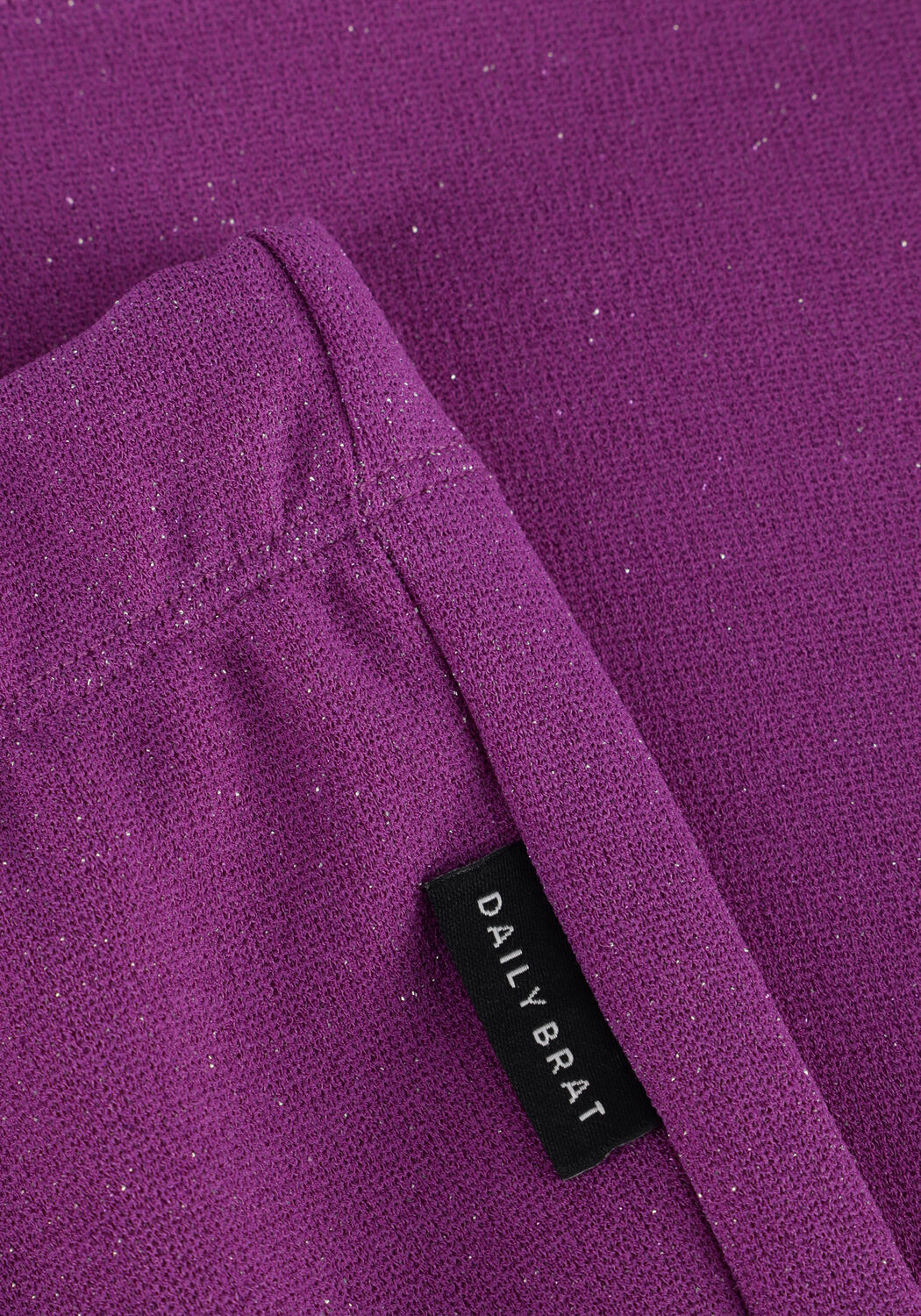 Paarse DAILY BRAT Flared broek PEPPY GLITTER FLARED PANTS - large