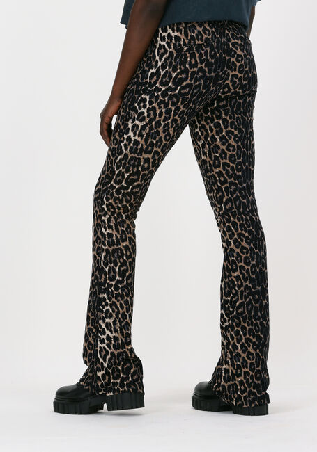 Bruine ALIX THE LABEL Flared broek ANIMAL FLAIRED PANT - large