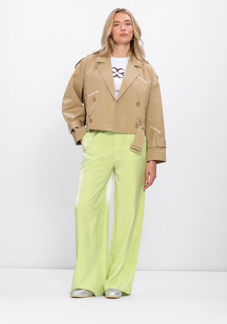 Camel ALIX THE LABEL Trenchcoats LADIES WOVEN SHORT ALIX TRENCH COAT - large