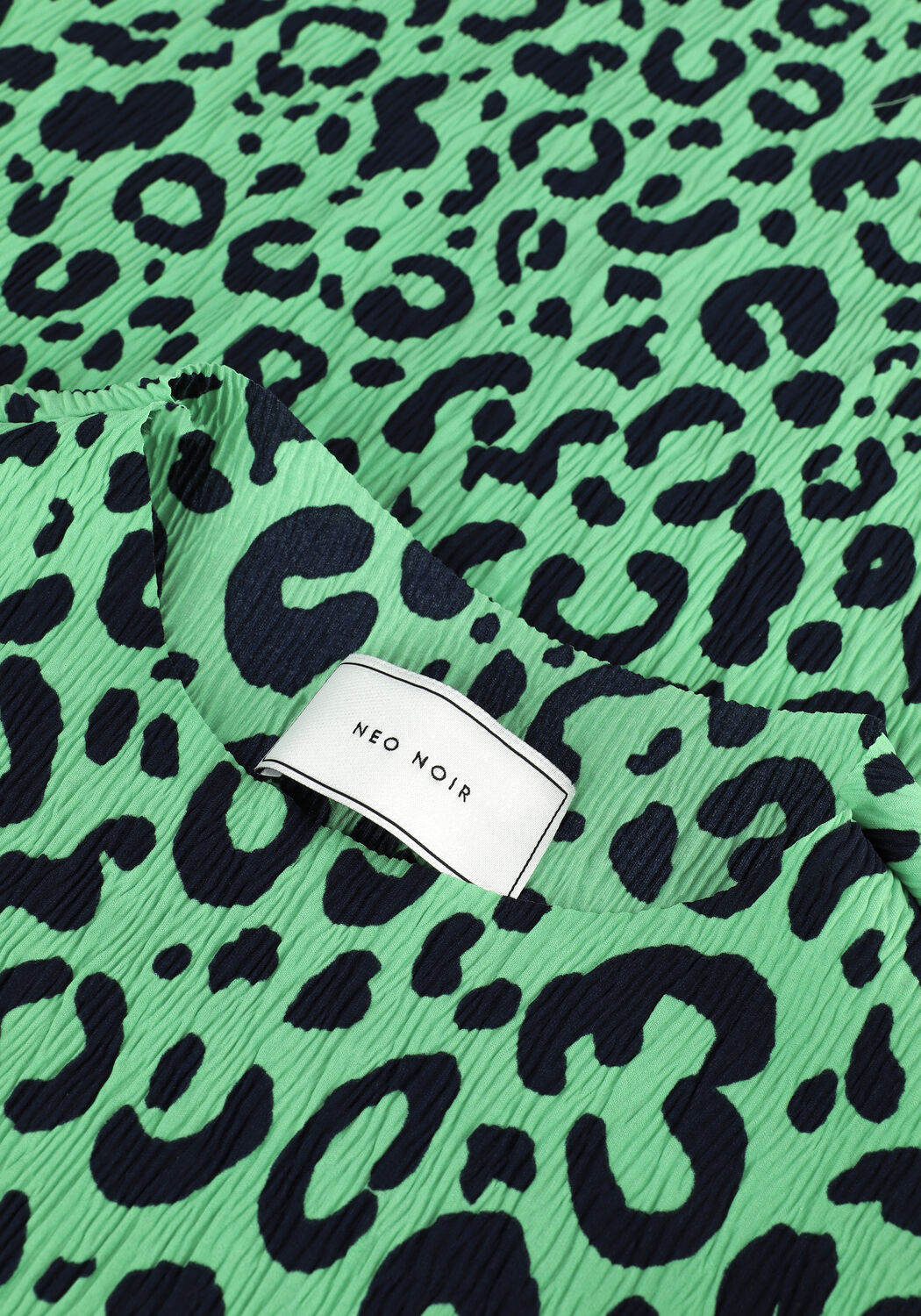 Groene NEO NOIR Midi jurk VOGUE SIMPLE LEO DRESS - large
