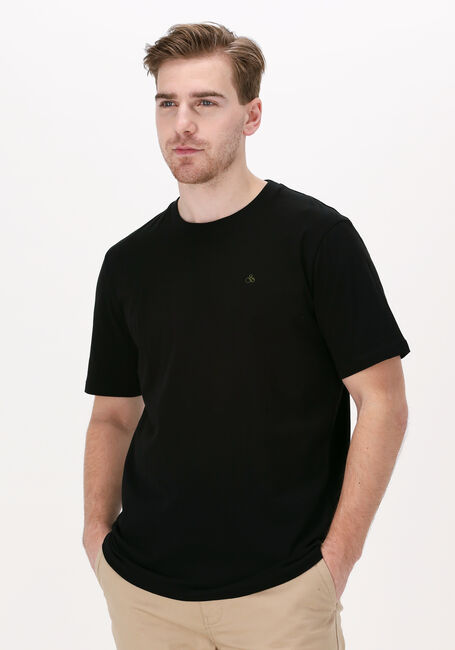 Zwarte SCOTCH & SODA T-shirt CREWNECK JERSEY T-SHIRT - large