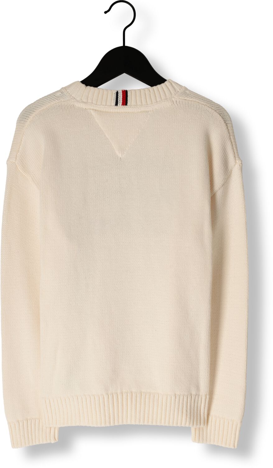 TOMMY HILFIGER Jongens Truien & Vesten Flag Sweater Ecru