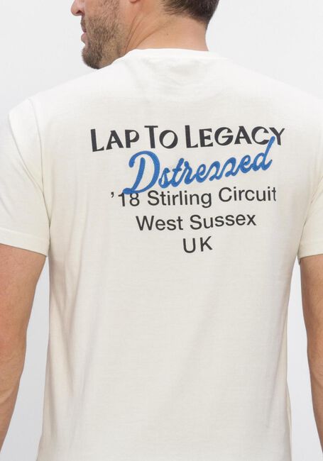 Ecru DSTREZZED T-shirt NICKOLAS TEE - large