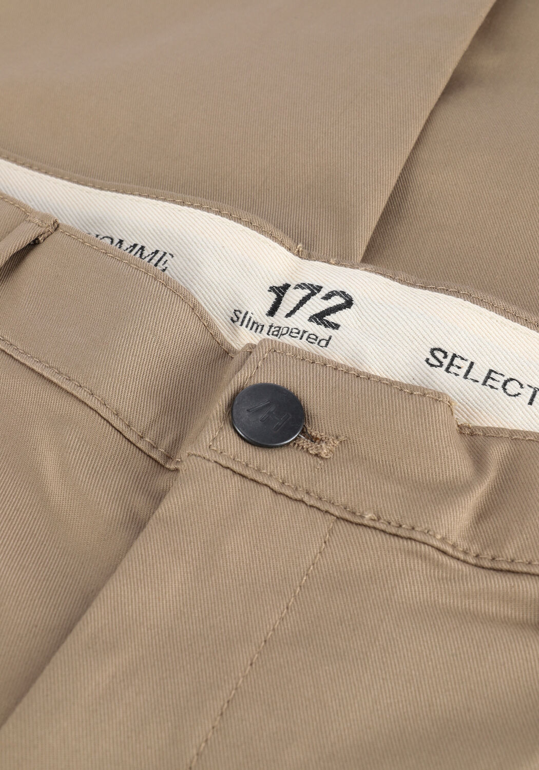 Beige SELECTED MEN Chino SLHSLIMTAPE-REPTON 172 FLEX PA - large
