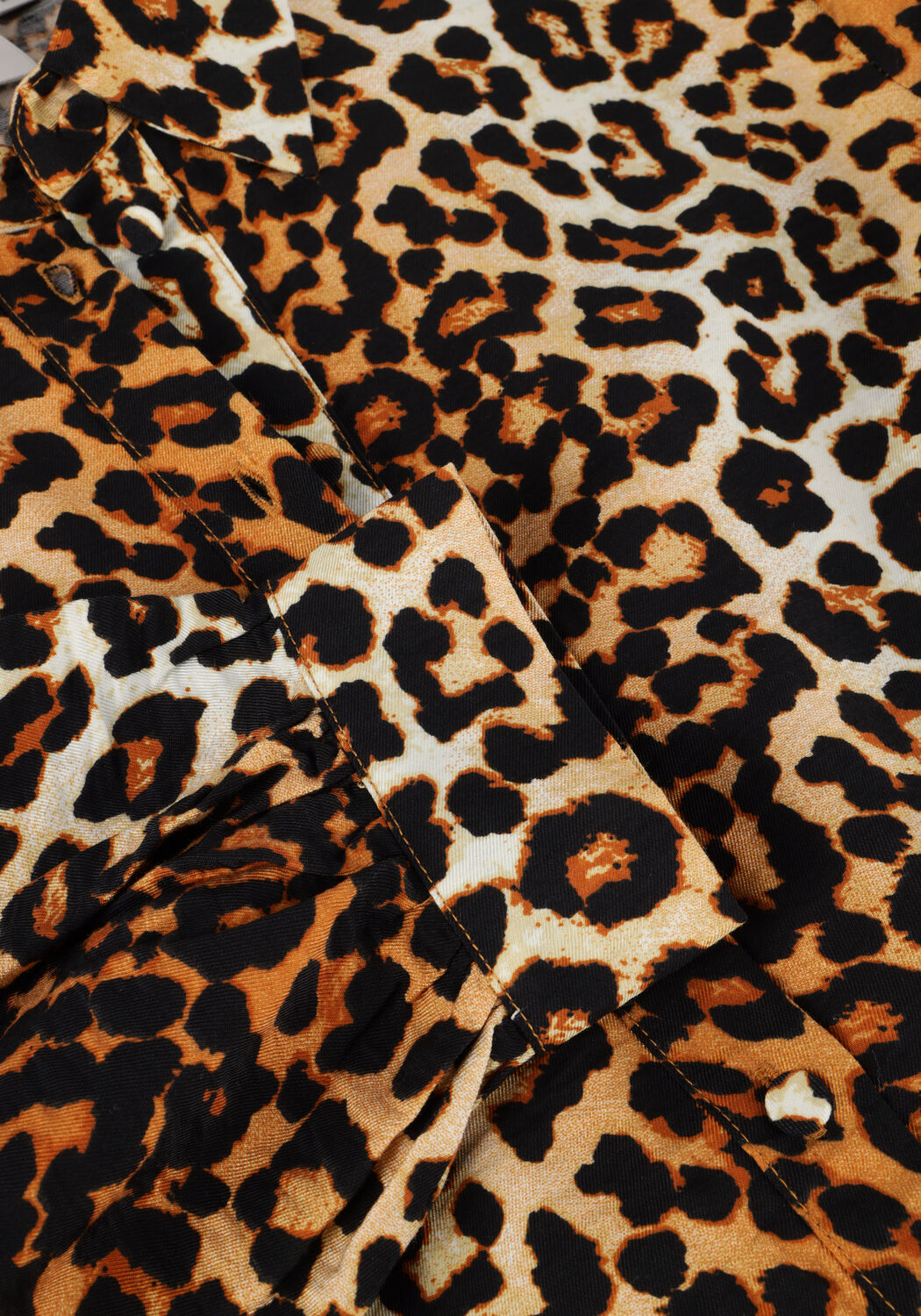 Bruine Y.A.S. Mini jurk YASKAYA LS SHIRT DRESS S. NOOS - large