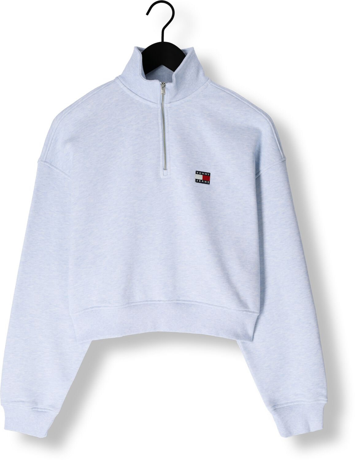 TOMMY JEANS Dames Truien & Vesten Tjw Bxy Crp Badge 1 4zip Lichtblauw