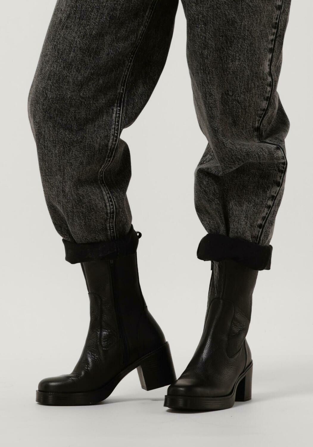 Zwarte TANGO Enkellaarsjes NAYA 2 - large