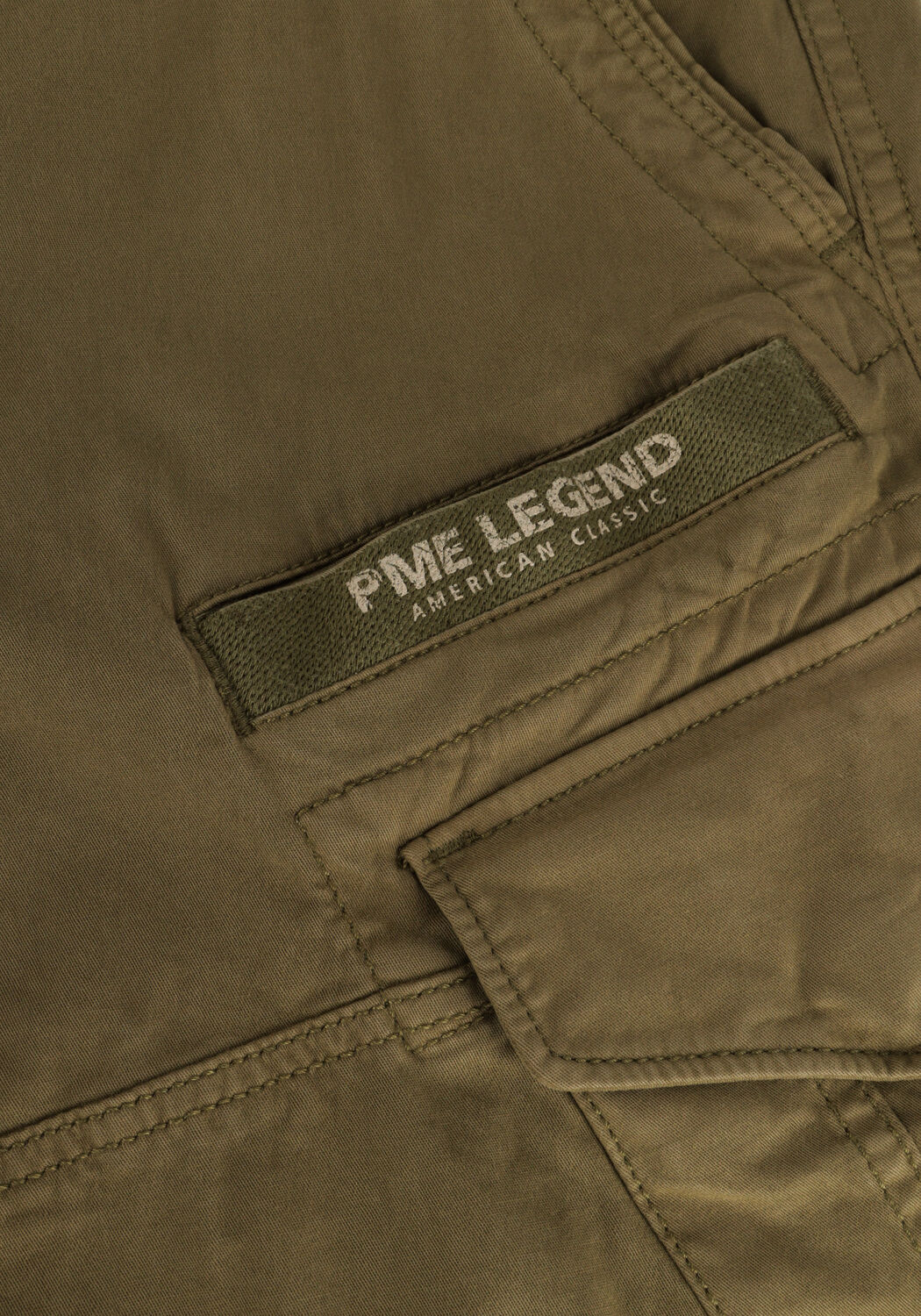 Donkergroene PME LEGEND Korte broek NORDROP CARGO SHORTS STRETCH TWILL - large