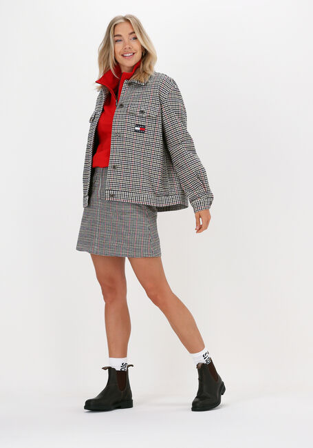 Groene TOMMY JEANS Minirok TJW CHECK ZIP MINI SKIRT - large