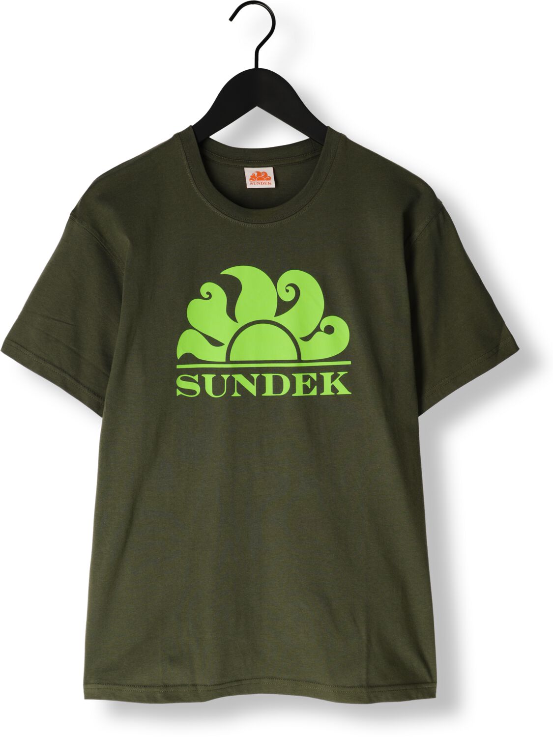 SUNDEK Heren Polo's & T-shirts M4s100 New Simeon Logo Donkergroen