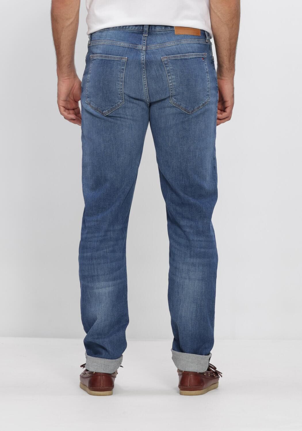 Donkerblauwe TOMMY HILFIGER Slim fit jeans SLIM BLEECKER JAX INDIGO - large