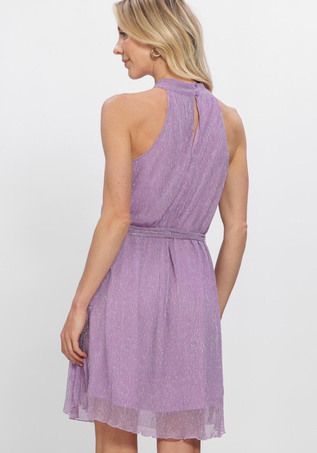 Lila FREEBIRD Jurken F-JER-PLISSE-LUREX-26-2 - large