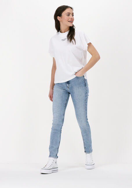 Witte CALVIN KLEIN T-shirt STACKED LOGO LOOSE TEE - large