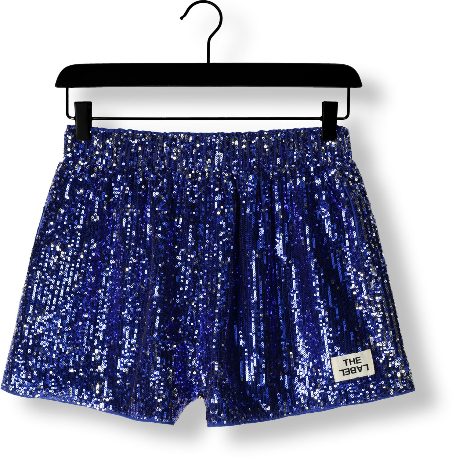 ALIX THE LABEL Dames Broeken Woven Sequins Shorts Blauw