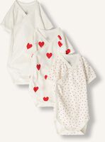 Witte PETIT BATEAU Rompers 3 BODIES NAISS MC - medium